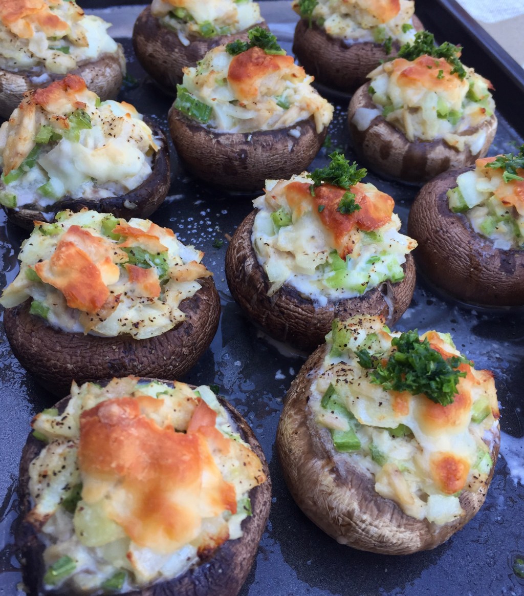 Tuna-stuffed Mushrooms