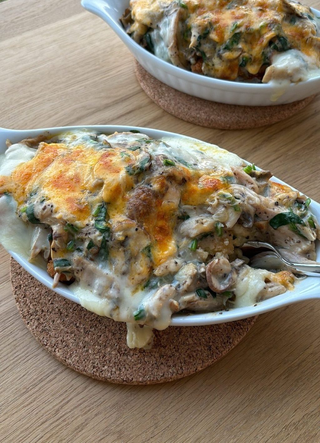 Creamy Baked Truffle Mushroom on&nbsp;Rice